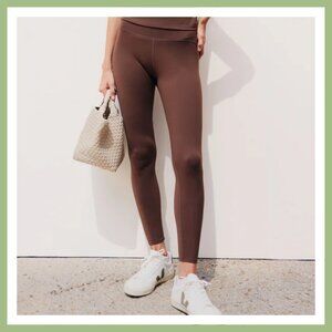 TUCKERNUCK Chocolate Brown High Rise Compression Legging (matching set)